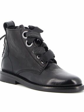 Zadig&Voltaire Laureen Roma Leather Ankle Combat Boots - size 10